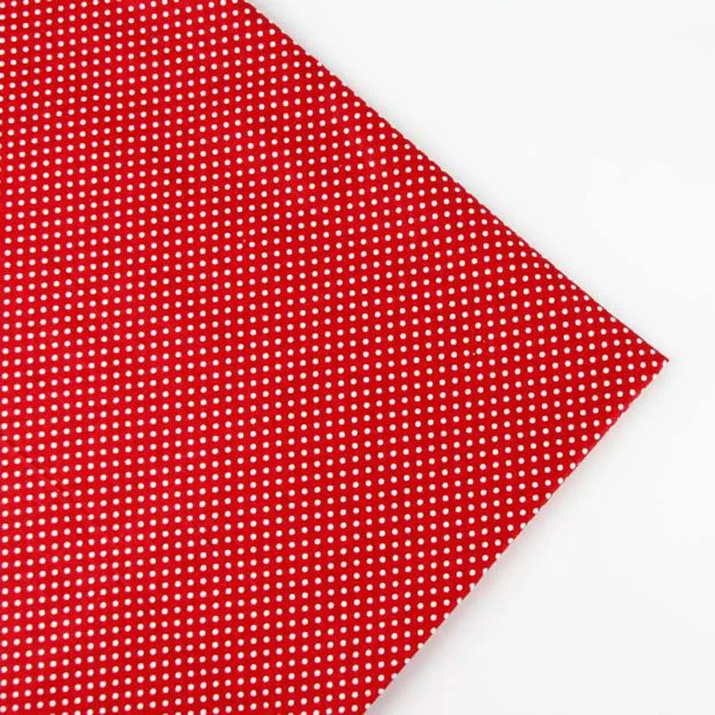 Pure Cotton Fabric Plain Weave Polka Dot Vertical Strip Printed For Sewing Handmade DIY By the Meter