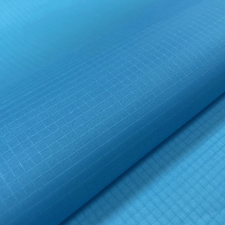 1* 1.5m Wide 210T Checked Polyester Taffeta Waterproof Fabric PU Coating For Kite Fabric Umbrella Cloth DIY Handmade Fabric