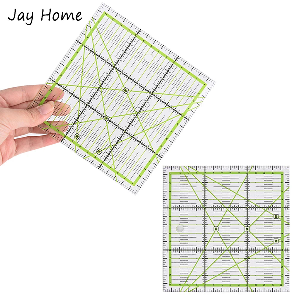 15cm Quilting Patchwork Ruler Fabric Cloth Cutting Ruler Acrylic Sewing Rulers DIY Knitting Crafts Tailor Sewing Accessories