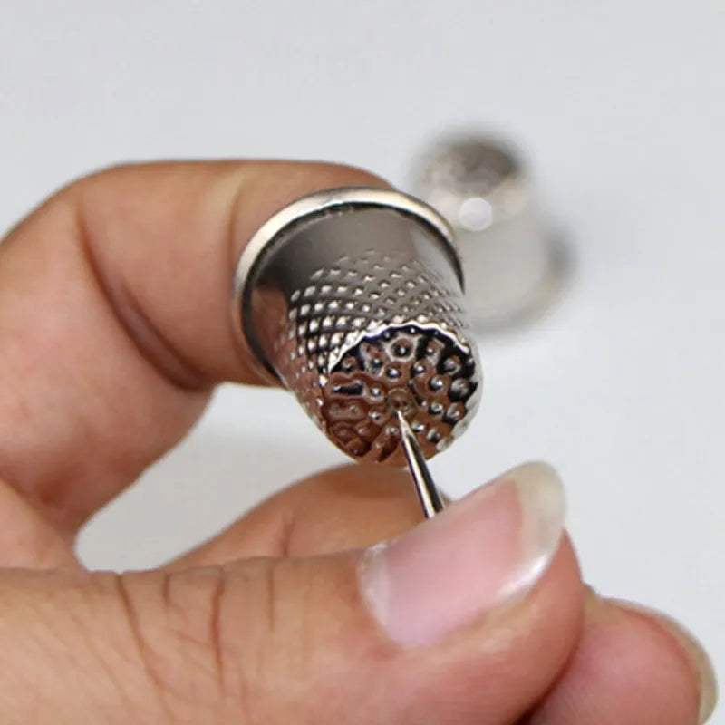 3 Pcs Metal Thimbles – Tailor Sewing Finger Protectors