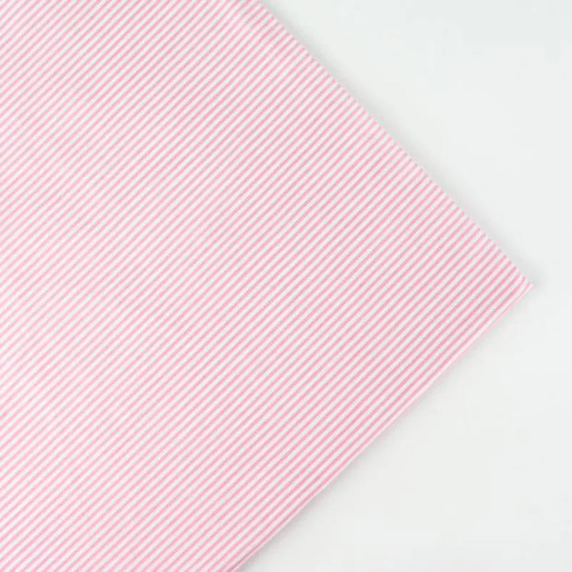 Pure Cotton Fabric Plain Weave Polka Dot Vertical Strip Printed For Sewing Handmade DIY By the Meter
