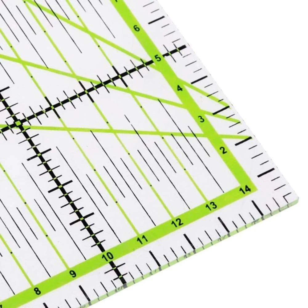 15cm Quilting Patchwork Ruler Fabric Cloth Cutting Ruler Acrylic Sewing Rulers DIY Knitting Crafts Tailor Sewing Accessories