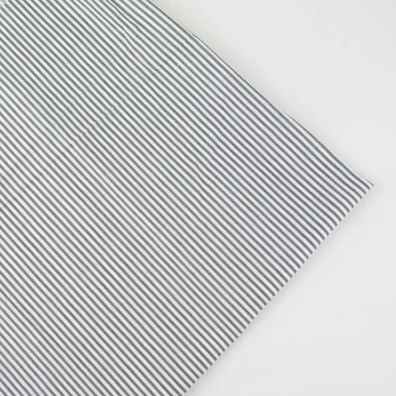 Pure Cotton Fabric Plain Weave Polka Dot Vertical Strip Printed For Sewing Handmade DIY By the Meter