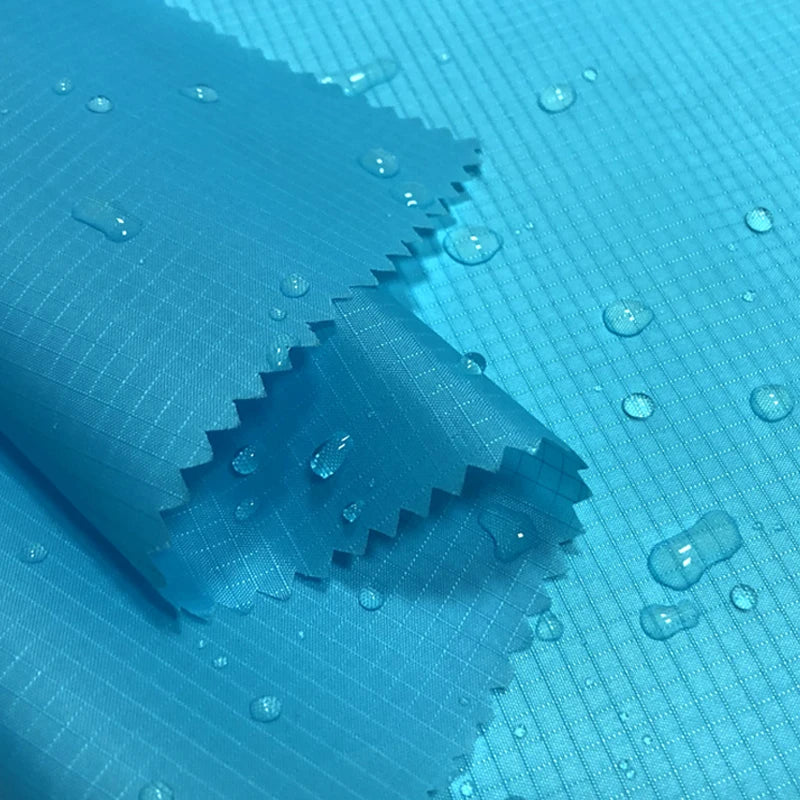 1* 1.5m Wide 210T Checked Polyester Taffeta Waterproof Fabric PU Coating For Kite Fabric Umbrella Cloth DIY Handmade Fabric