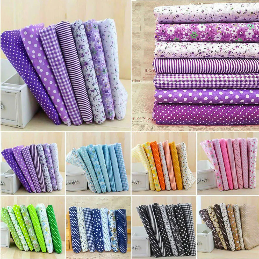 Colourful Cotton Fabric Pre-Cut Bundle