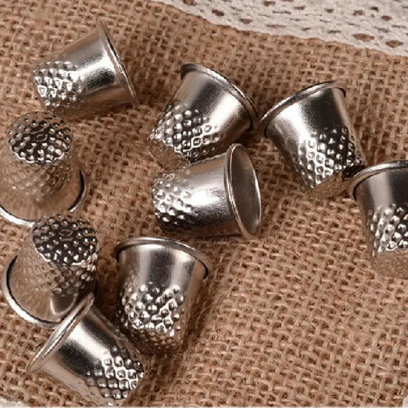 3 Pcs Metal Thimbles – Tailor Sewing Finger Protectors