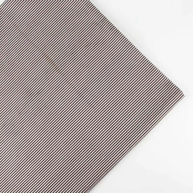 Pure Cotton Fabric Plain Weave Polka Dot Vertical Strip Printed For Sewing Handmade DIY By the Meter
