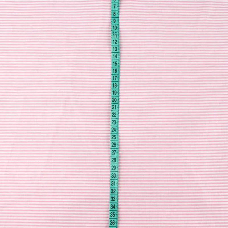 Pure Cotton Fabric Plain Weave Polka Dot Vertical Strip Printed For Sewing Handmade DIY By the Meter