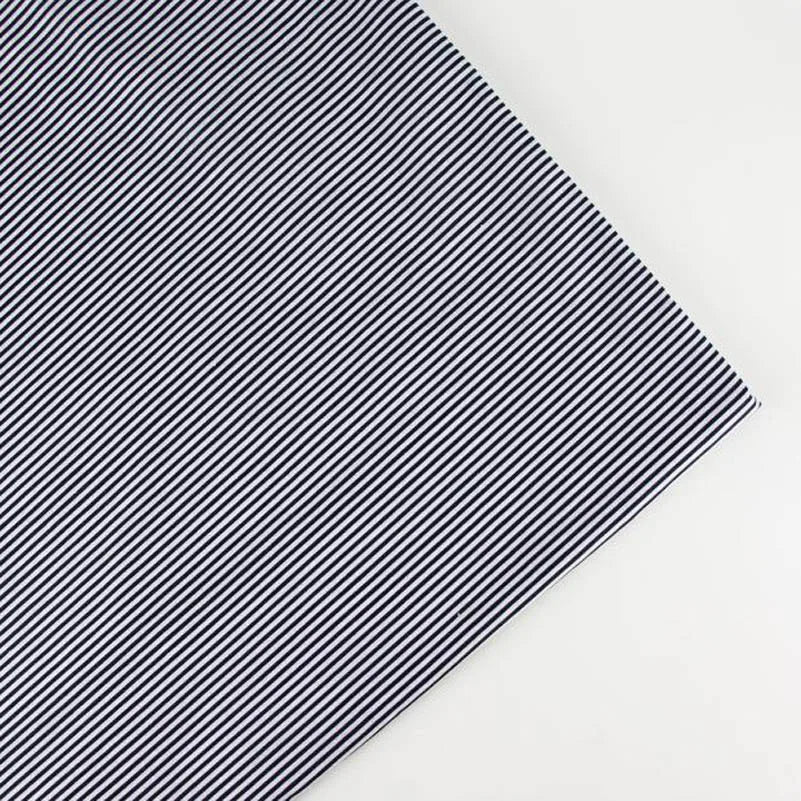 Pure Cotton Fabric Plain Weave Polka Dot Vertical Strip Printed For Sewing Handmade DIY By the Meter