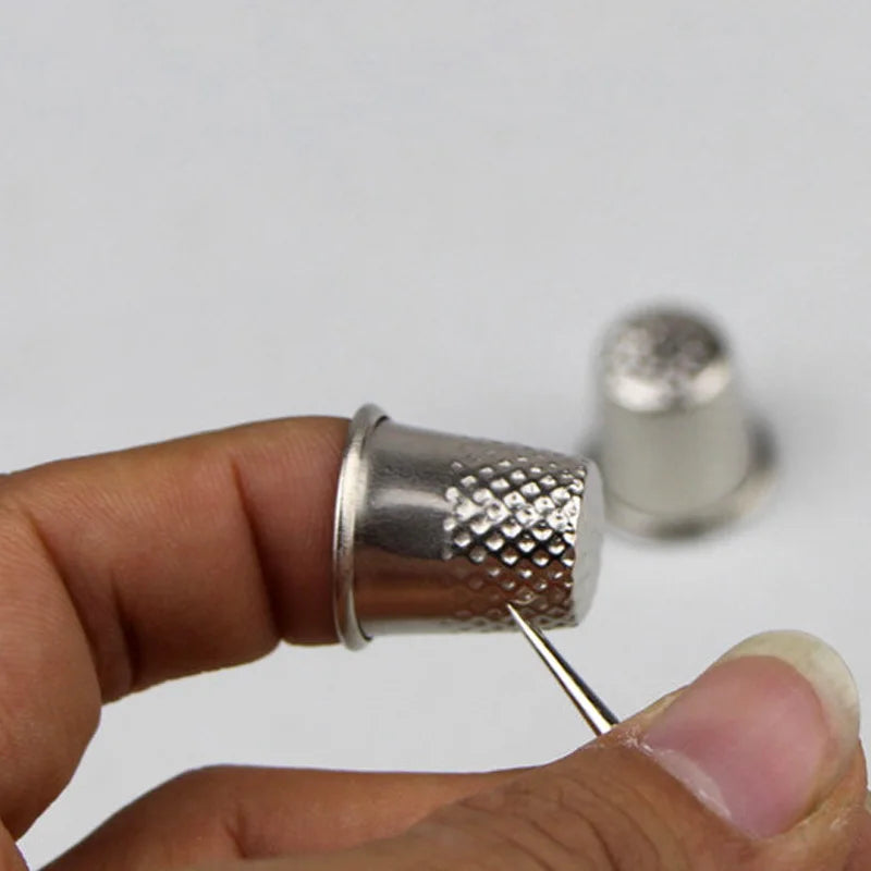 3 Pcs Metal Thimbles – Tailor Sewing Finger Protectors
