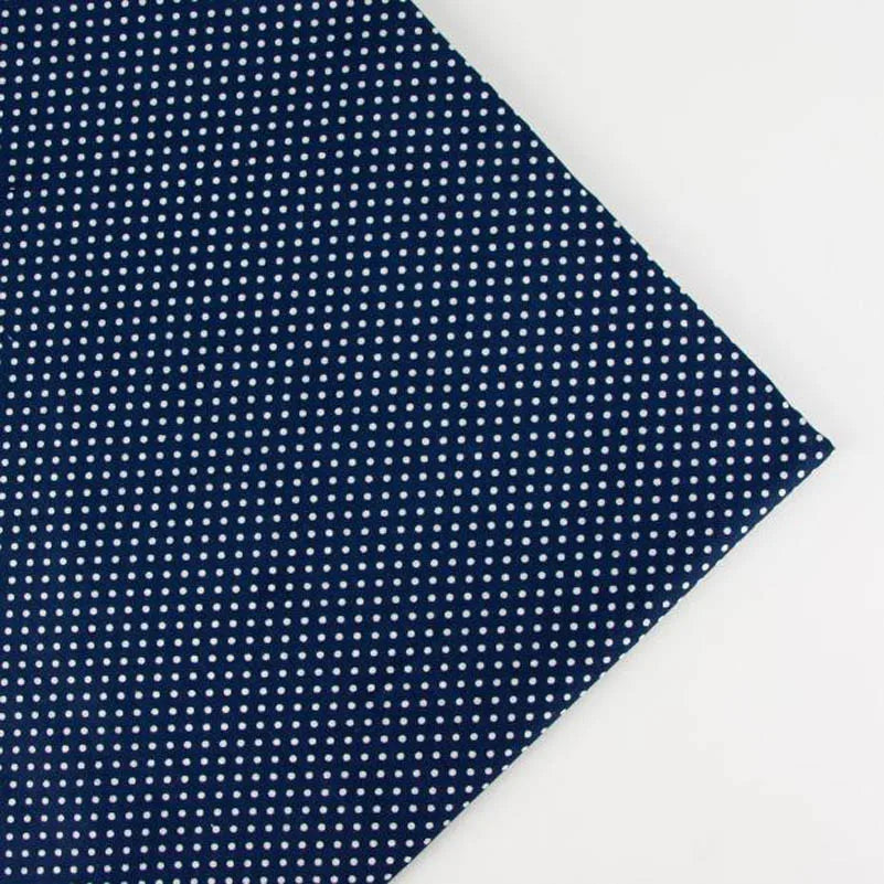 Pure Cotton Fabric Plain Weave Polka Dot Vertical Strip Printed For Sewing Handmade DIY By the Meter