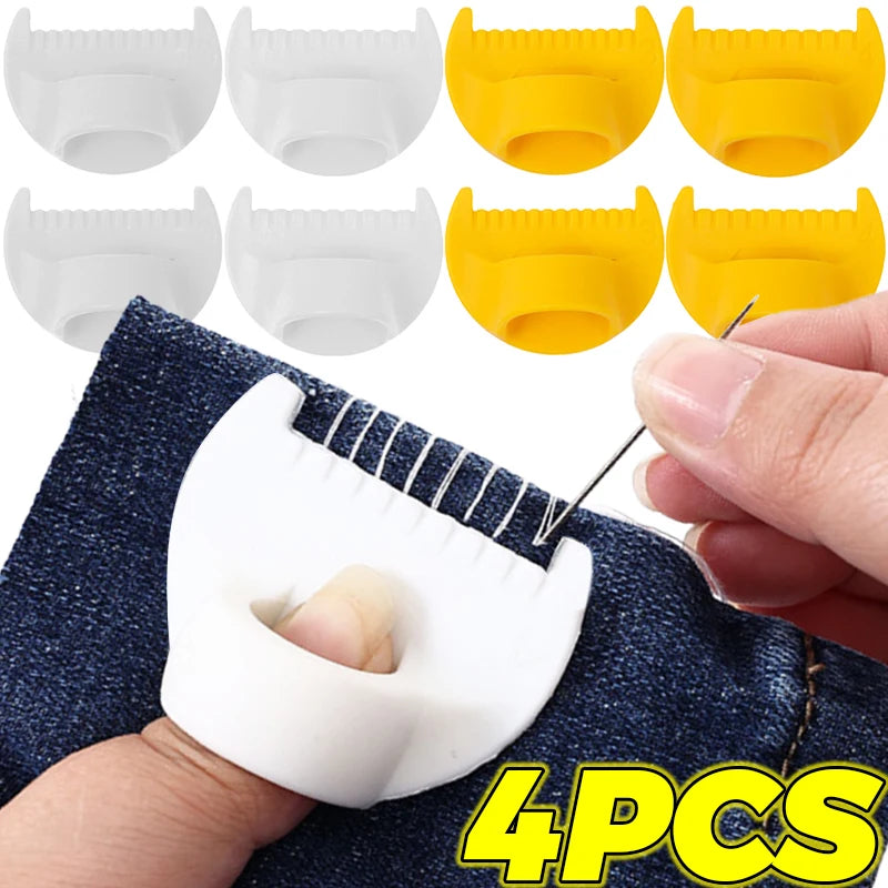 DIY Hand Sewing Edge Lockstitch Positioner with Fabric Thimble