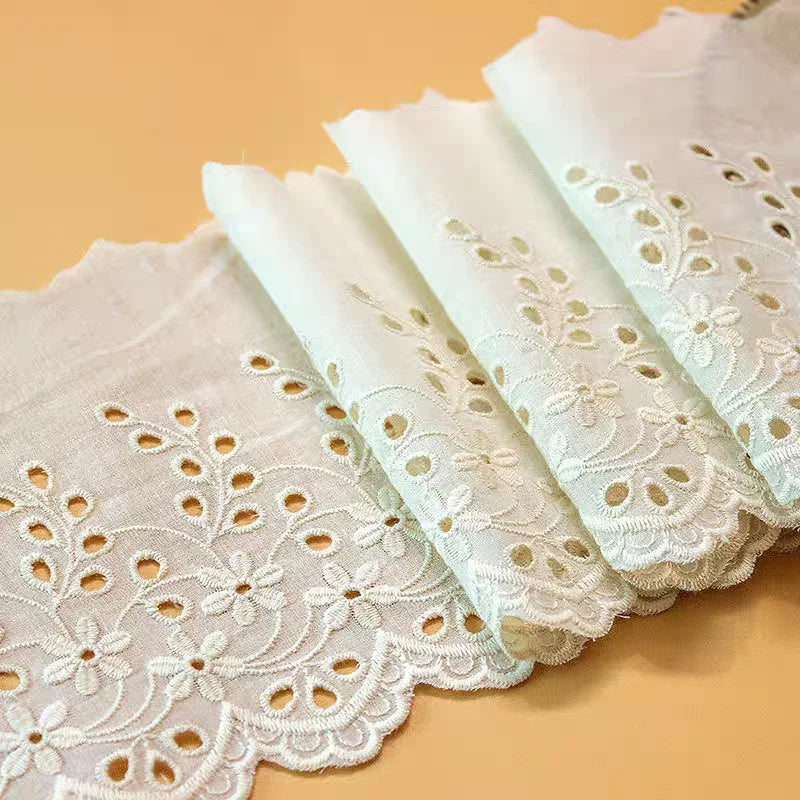 1 yard cotton cut-out embroidery lace garment accessories home textiles home decoration tablecloth lace fabric