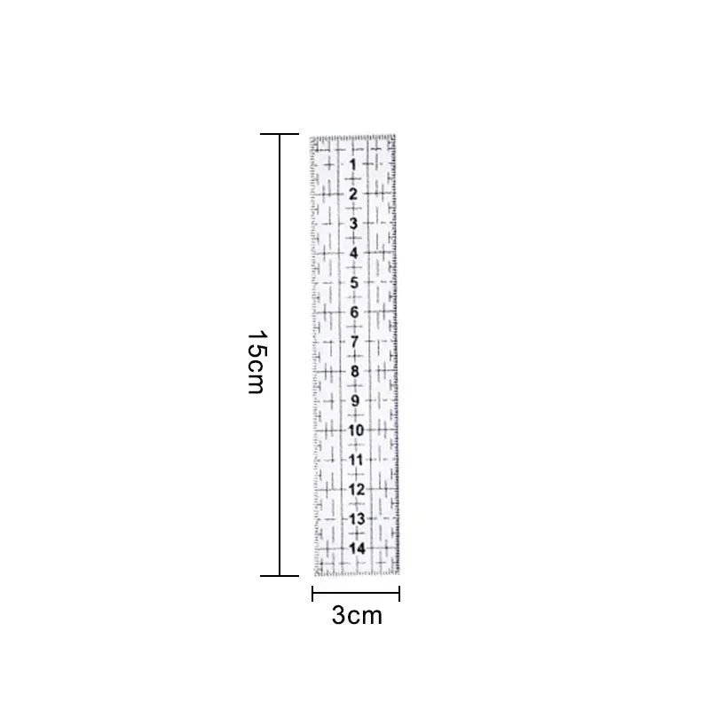 1/2pcs 15cm Quilting Patchwork Ruler Fabric Cloth Cutting Ruler Acrylic Sewing Rulers DIY Knitting Crafts Tailor Sewing Tools