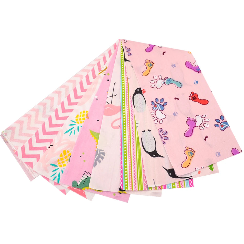 Colorful Jelly Roll Cotton Fabric Strips – 9pcs Set