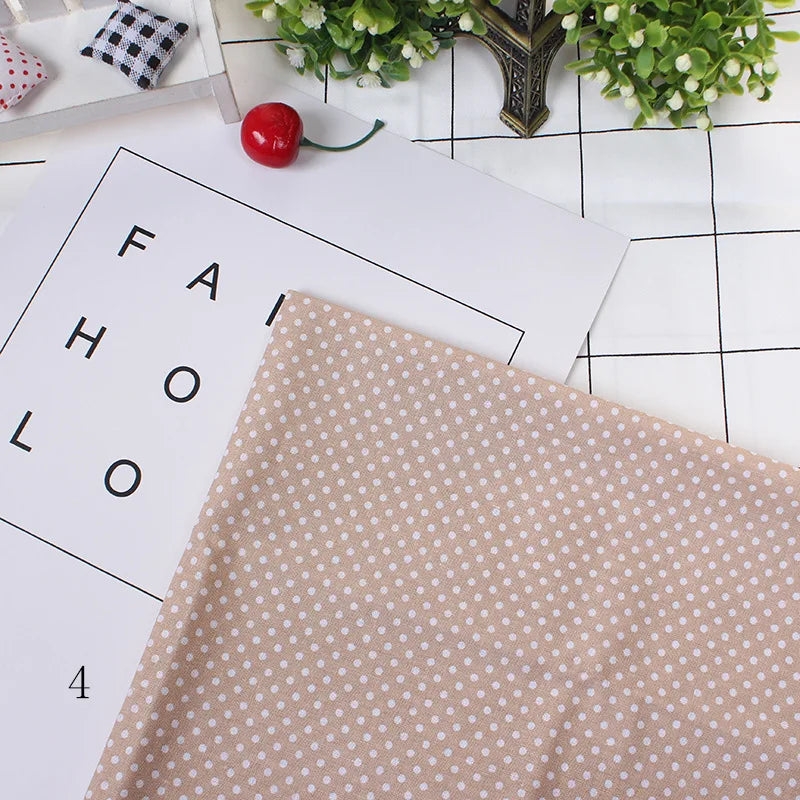 Printed Cotton Fabric for Sewing, Quilting Fabrics for Patchwork, Needlework, DIY Handmade Accessories, 25x25cm