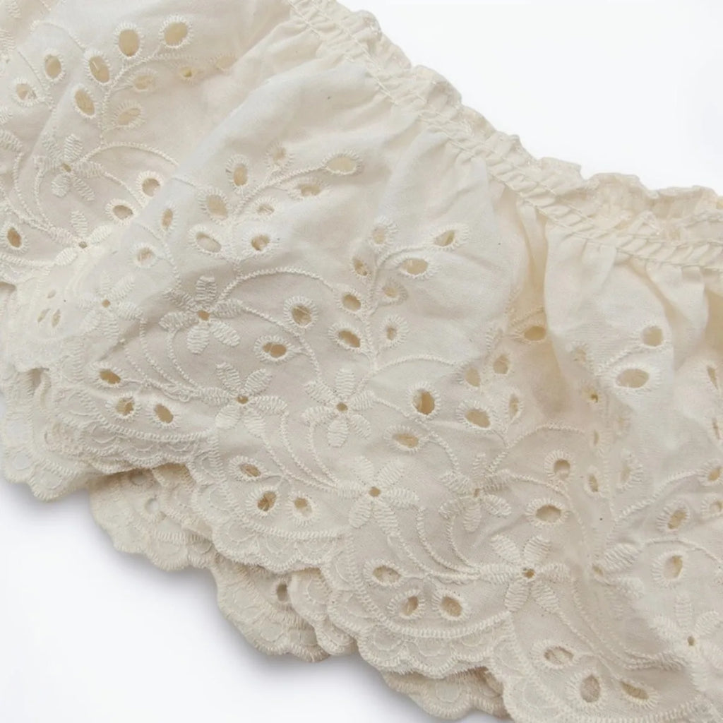 1 yard cotton cut-out embroidery lace garment accessories home textiles home decoration tablecloth lace fabric