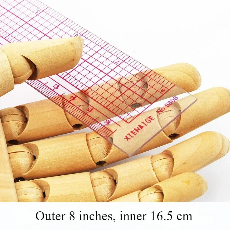 ‌L-Shaped Quilting Ruler - Right-Angle Sewing Tool for Fabric Cutting, Patchwork, Drawing & Craft (Multi-Purpose Technical Ruler