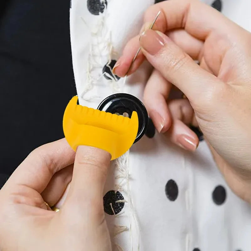 DIY Hand Sewing Edge Lockstitch Positioner with Fabric Thimble