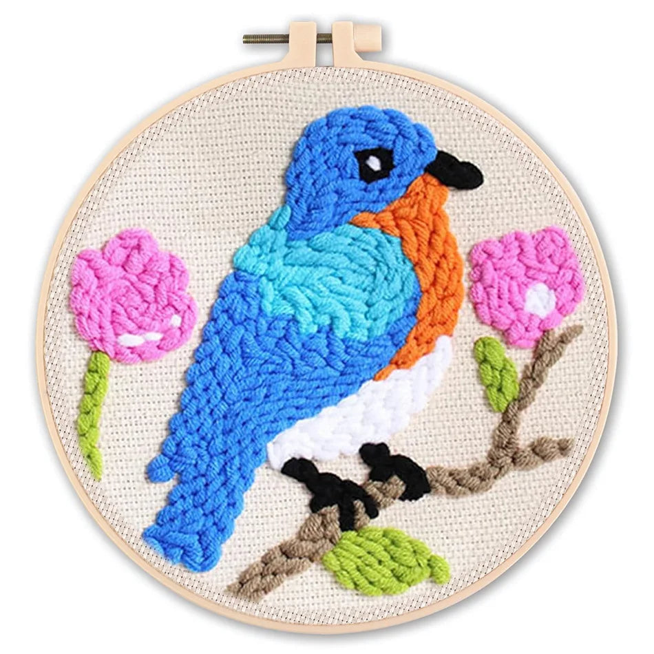 DIY Punch Needle Embroidery Starter Kit – Animal Pattern