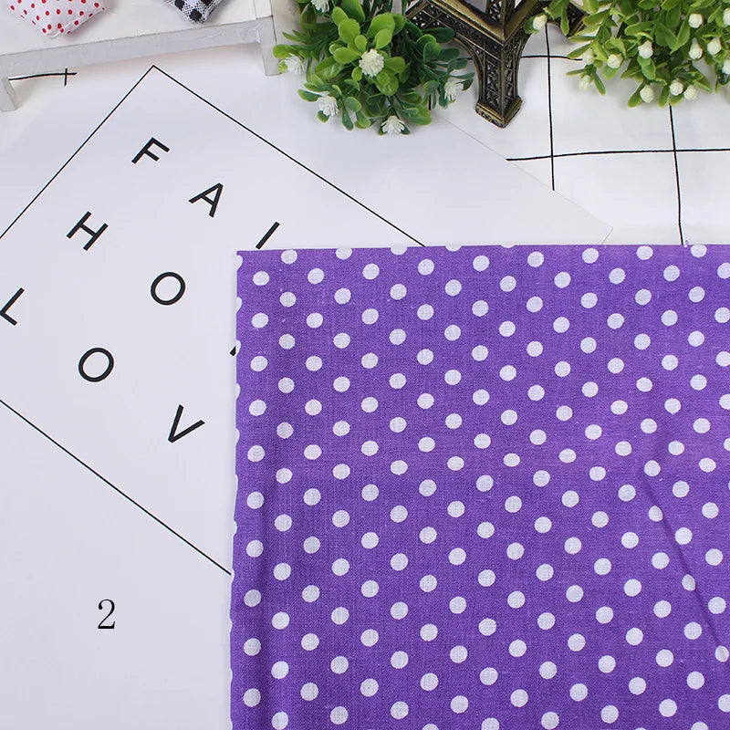 Printed Cotton Fabric for Sewing, Quilting Fabrics for Patchwork, Needlework, DIY Handmade Accessories, 25x25cm