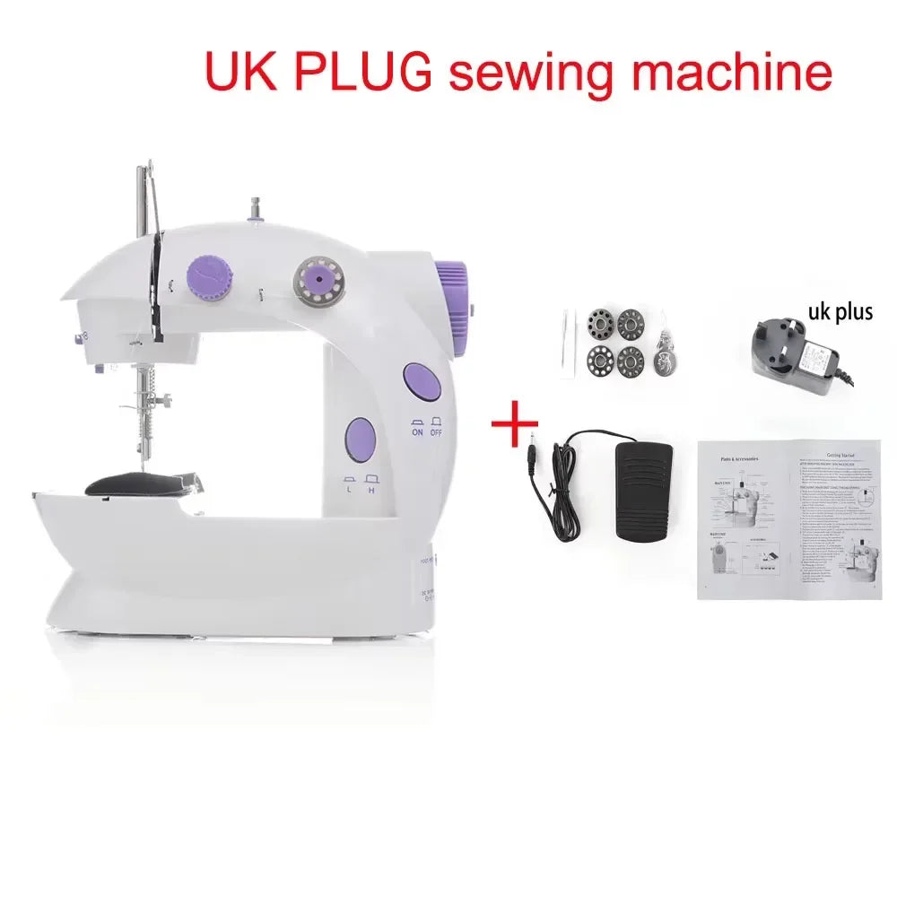 Household Mini Sewing Machine with Light & Accessories