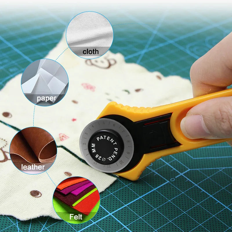 Rotary Cutter – 28mm / 45mm Patchwork Roller Wheel