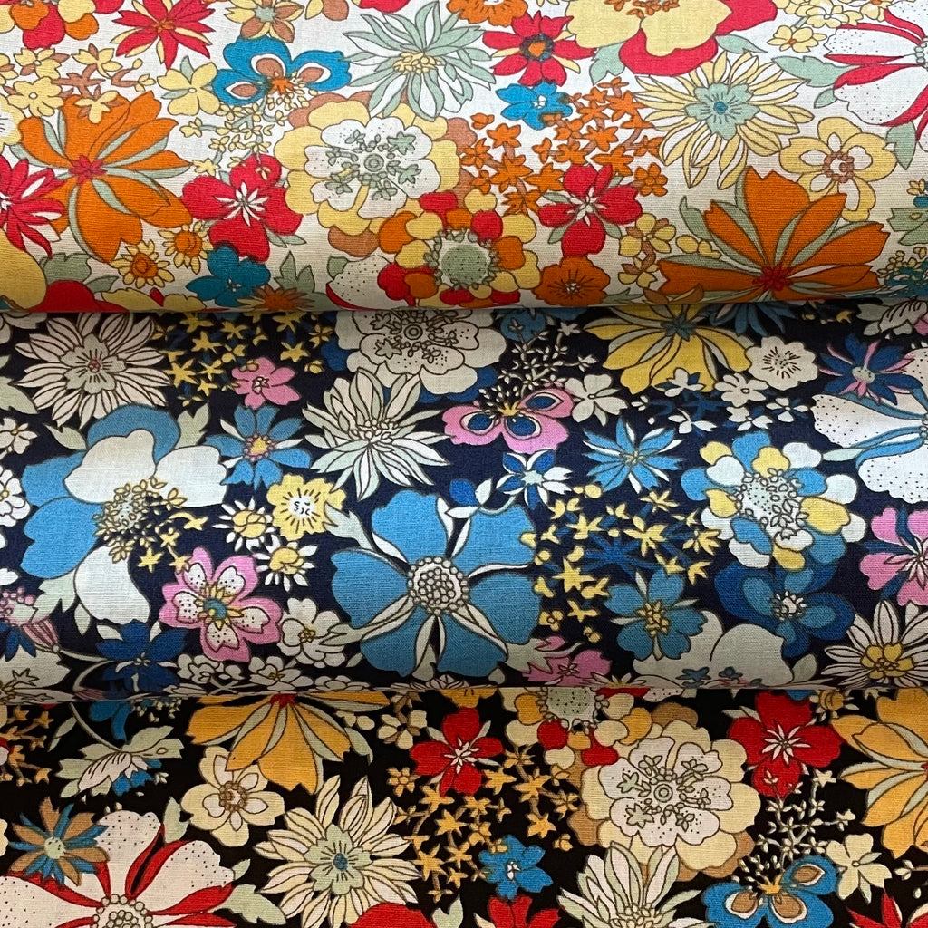 Alice Floral Cotton Poplin Fabric