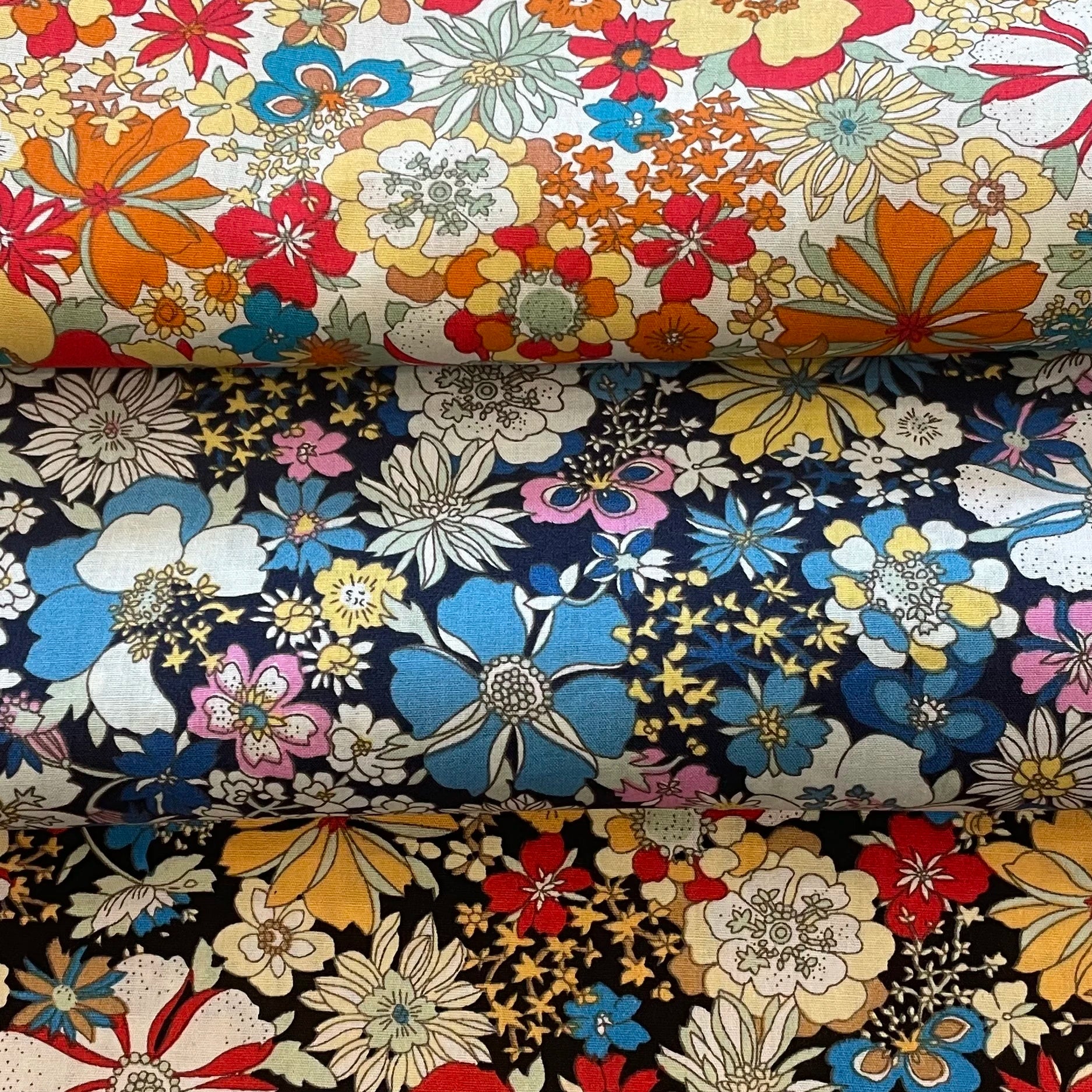 Alice Floral Cotton Poplin Fabric