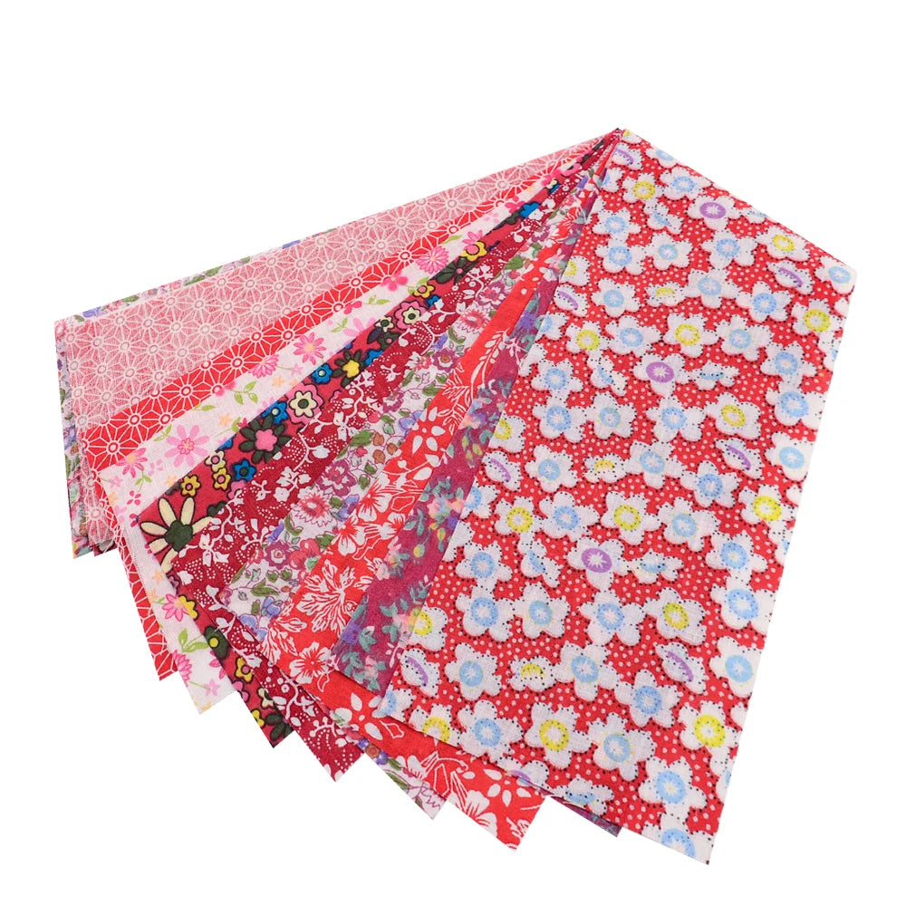 Colorful Jelly Roll Cotton Fabric Strips – 9pcs Set