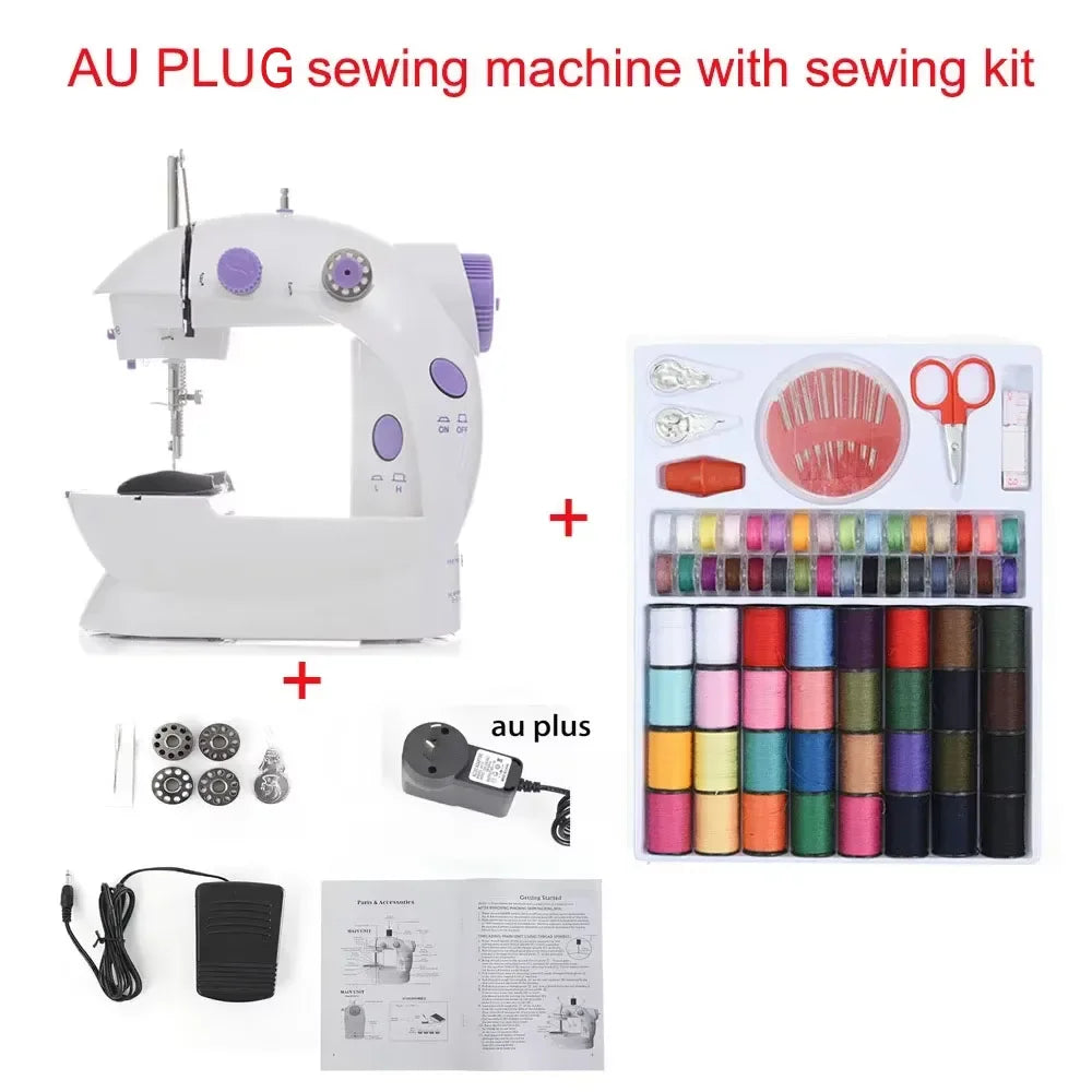 Household Mini Sewing Machine with Light & Accessories