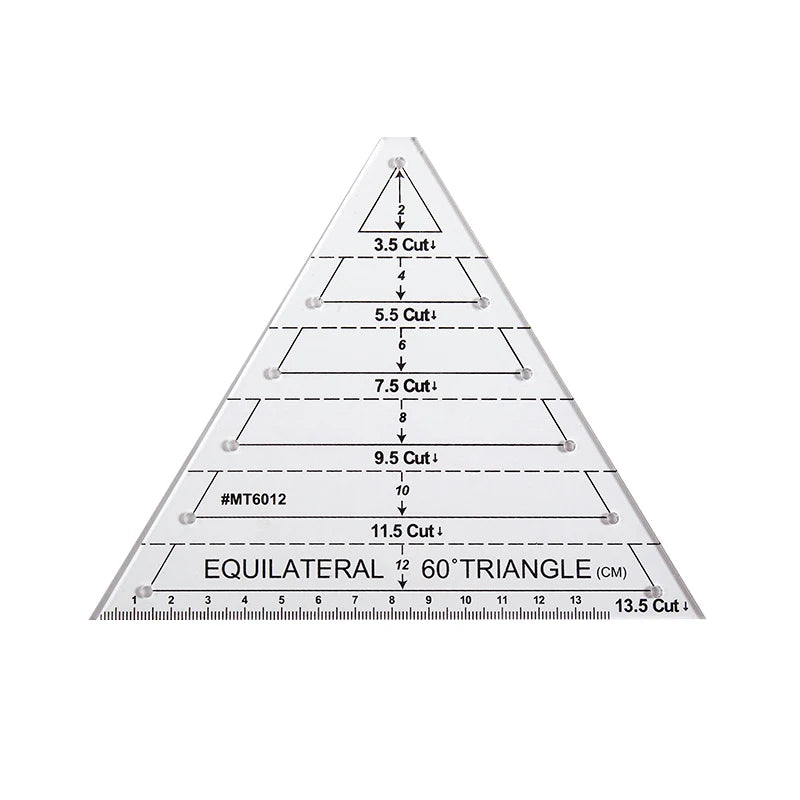 Quilting ruler Sewing template patchwork tool Fabric cutting ruler Hand sewing drawing tool