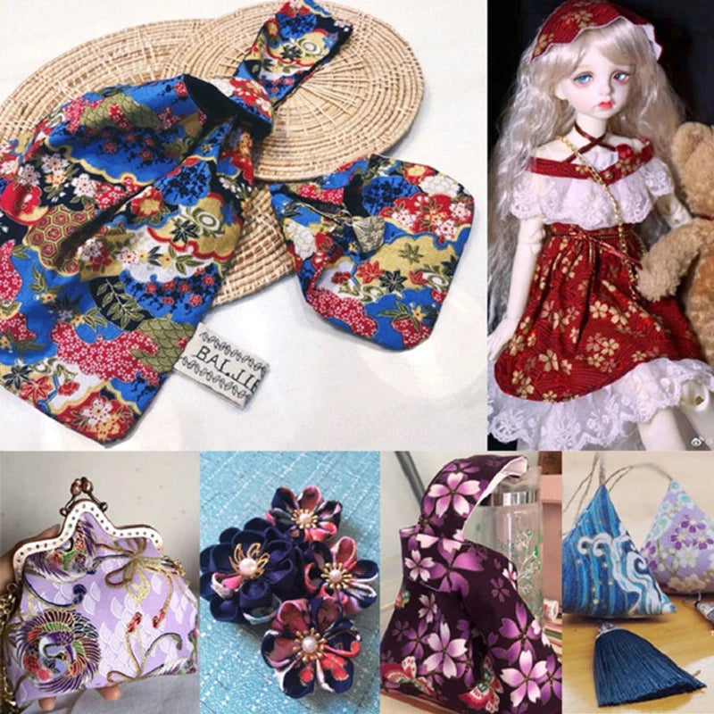 40Pcs Floral Cotton Fabric Patchwork Roll Fabric Roll up Fabric Strips For Quilting Sewing DIY & Quilt Beginners 6.5 X 25cm