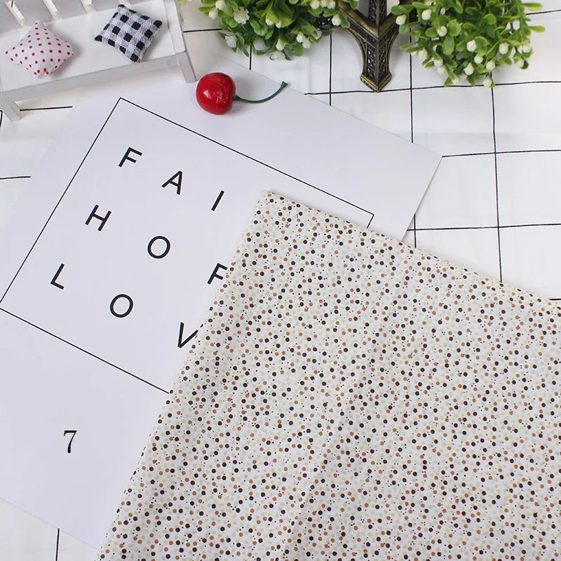 Printed Cotton Fabric for Sewing, Quilting Fabrics for Patchwork, Needlework, DIY Handmade Accessories, 25x25cm