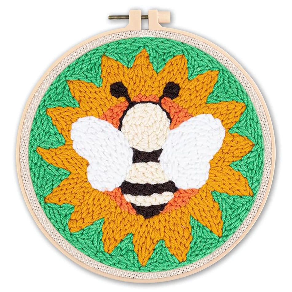 DIY Punch Needle Embroidery Kit – Floral Pattern