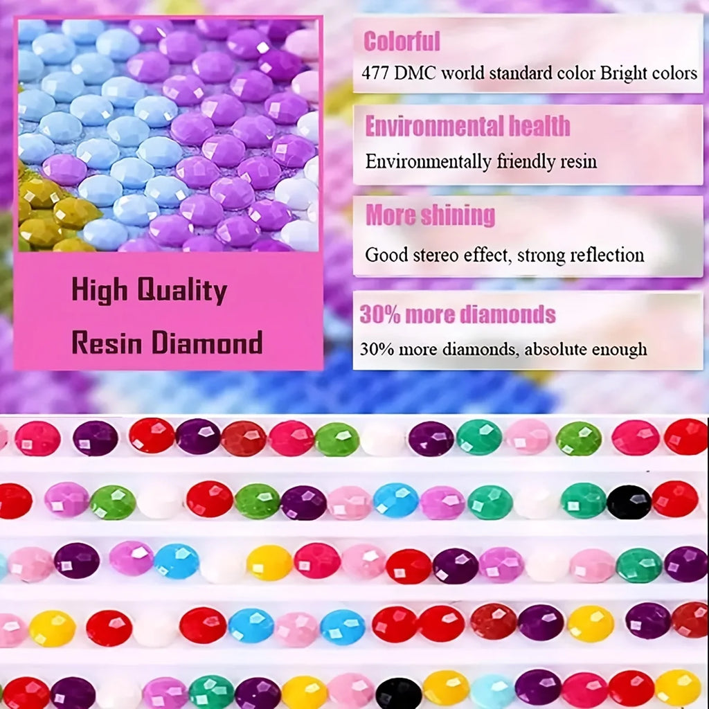 DIY Diamond Painting Kit Round Diamond Van Gogh's Starry Sky Full Diamond Mosaic Home Decoration Painting Cross Stitch Kit