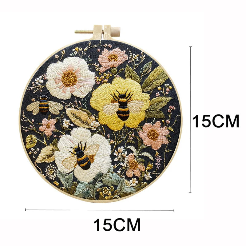Bee Embroidery Kit for Adults
