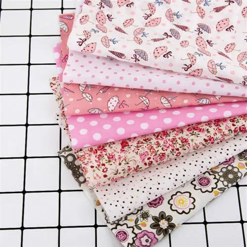 Assorted Floral Cotton Fabric Pre-Cut Bundle