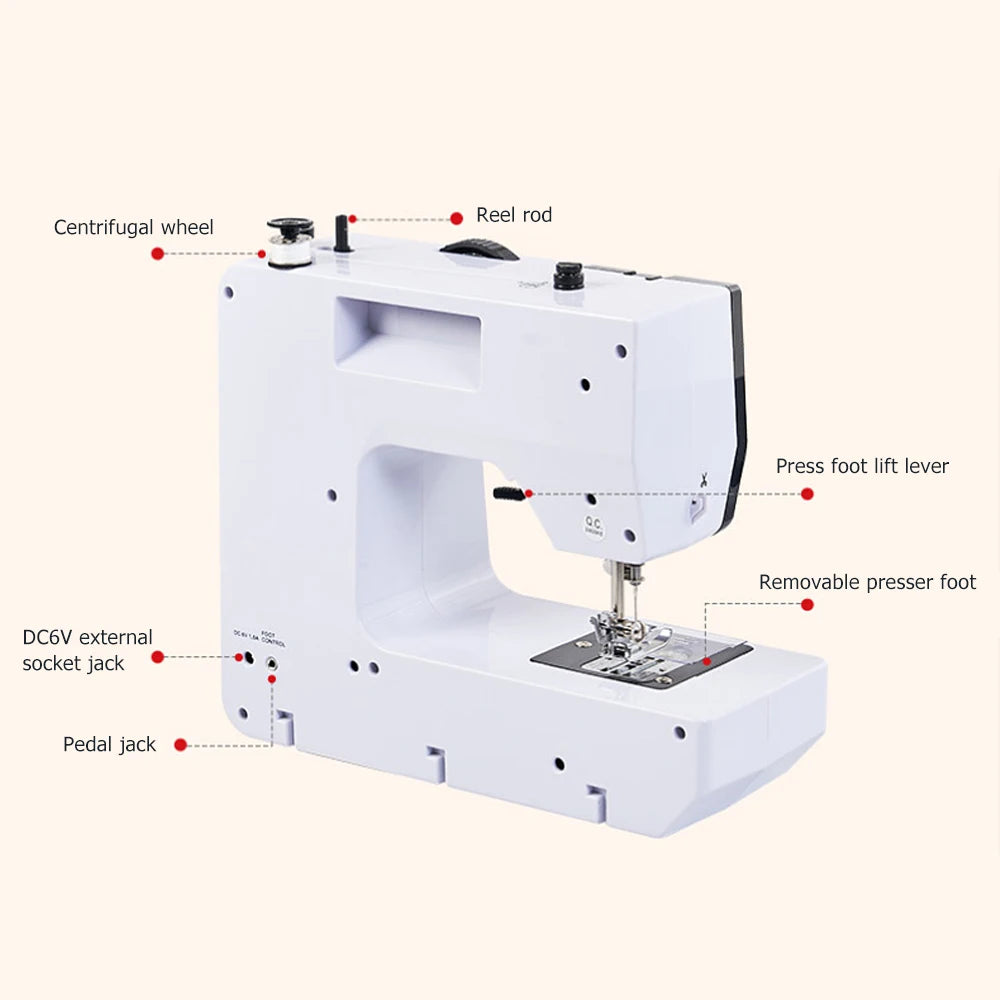 Portable Sewing Machine with 12 Stitch Options