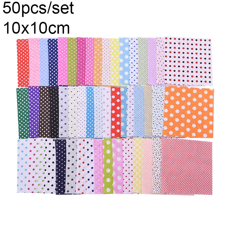 Assorted Floral Printed Cotton Fabric Squares