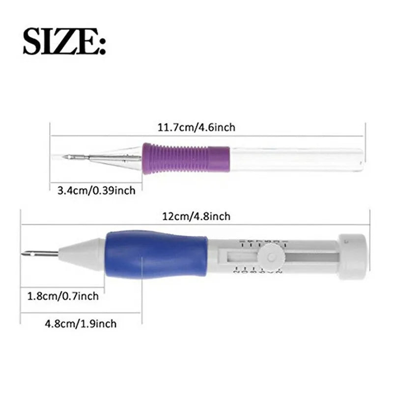 DIY Embroidery Punch Needle Kit Embroidery Pen Set Clothes Embroidery Knitting Sewing Needle Stitching Tool Set