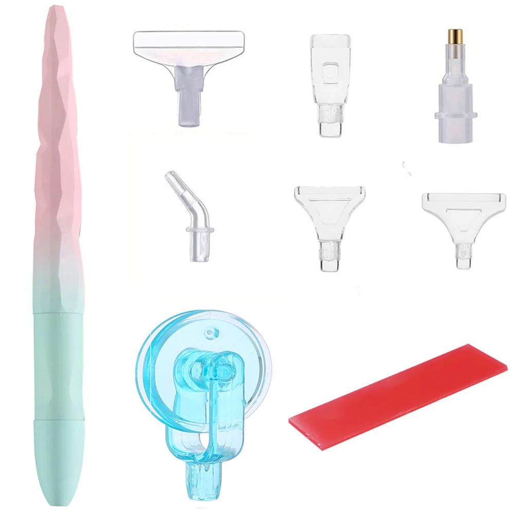 5D Matte Diamond Painting Pen Tool Point Drill Pens Roller Glue Clay Kits DIY Wheel Easy 5D Diamond Painting Cross Stitch Set