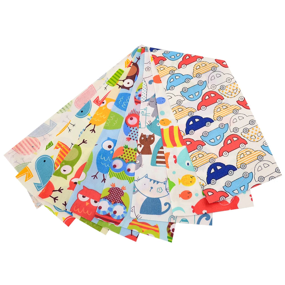 Colorful Jelly Roll Cotton Fabric Strips – 9pcs Set