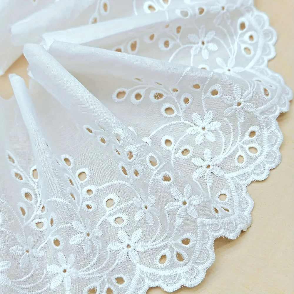 1 yard cotton cut-out embroidery lace garment accessories home textiles home decoration tablecloth lace fabric