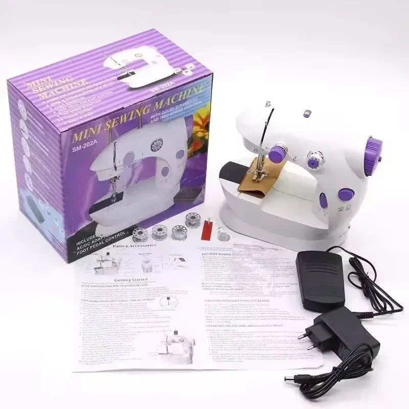 Mini Electric Sewing Machine with Double Speed