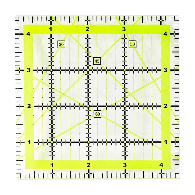 TLKKUE Acrylic Sewing Ruler For Patchwork Square Fabric Cloth Ruler For Dressmaker DIY Sewing Quilting Yardstick Cutting Tools