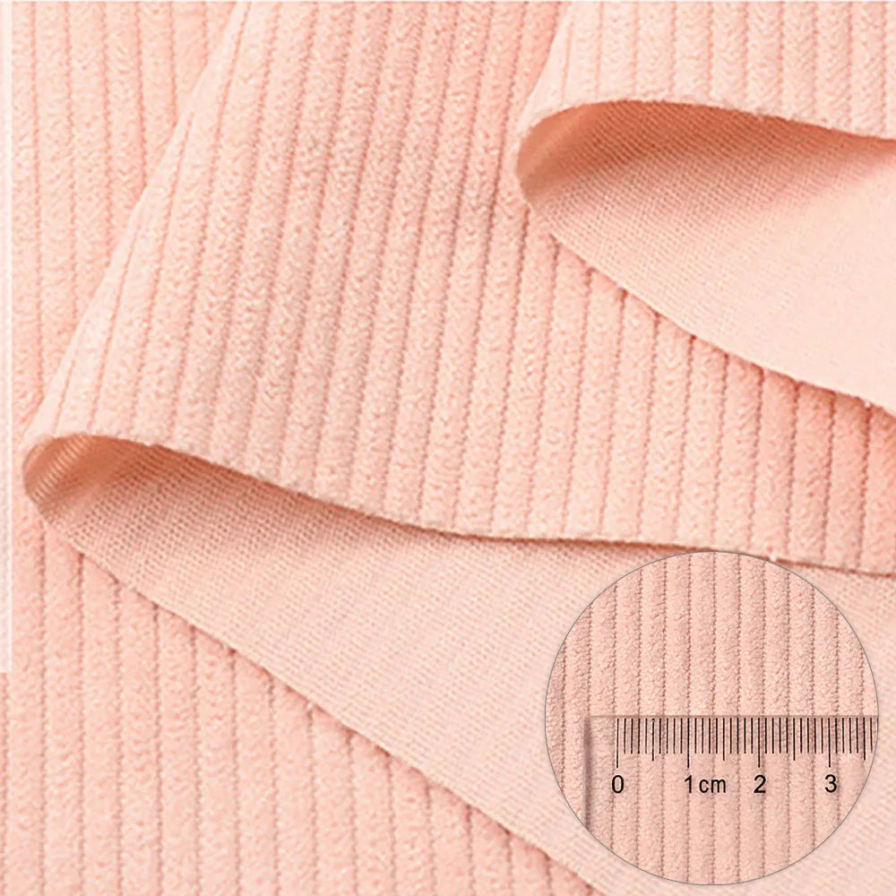 50*150cm Corduroy Fabric Solid Color Stripe for Sewing Apparel Overcoat Skirt Pillow Bed Sheet Cover Clothes Lining Home Textile