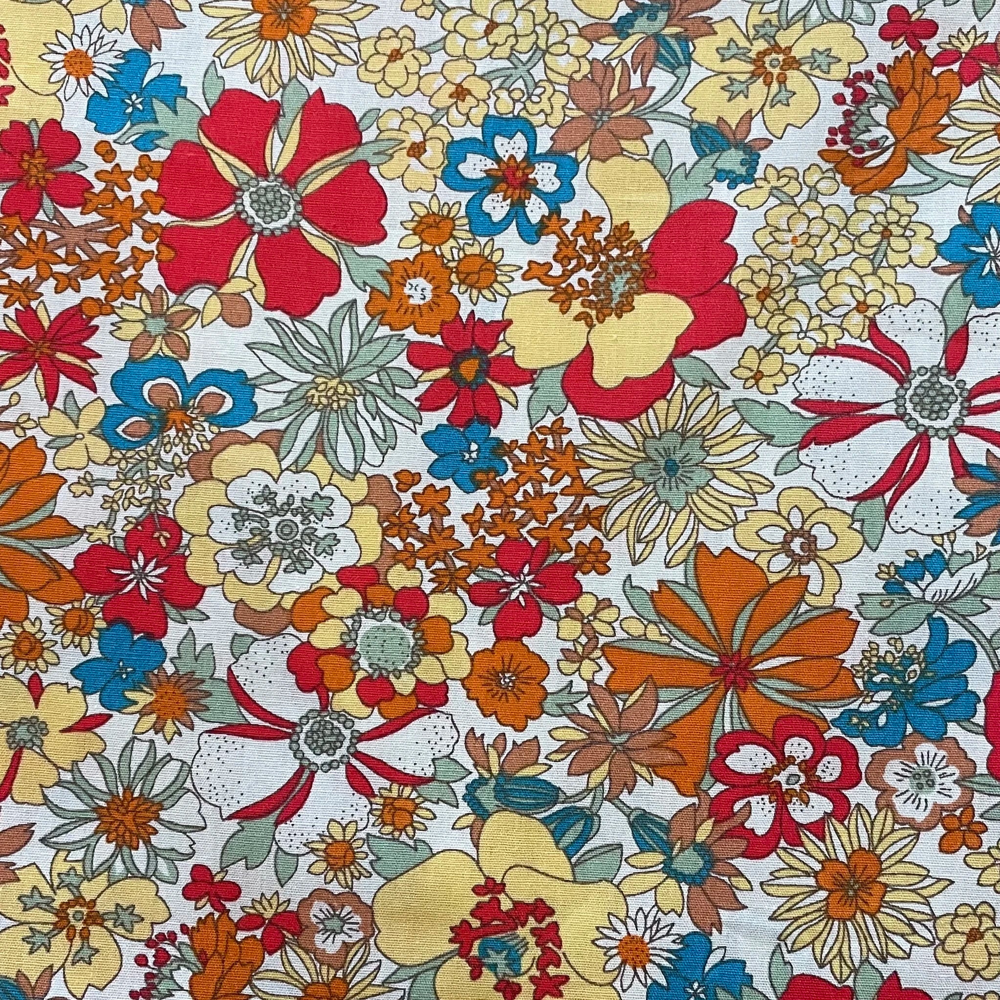 Alice Floral Cotton Poplin Fabric
