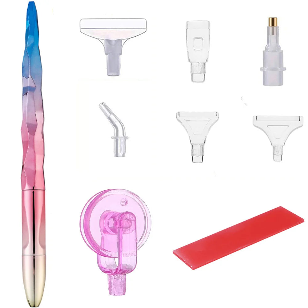 5D Matte Diamond Painting Pen Tool Point Drill Pens Roller Glue Clay Kits DIY Wheel Easy 5D Diamond Painting Cross Stitch Set