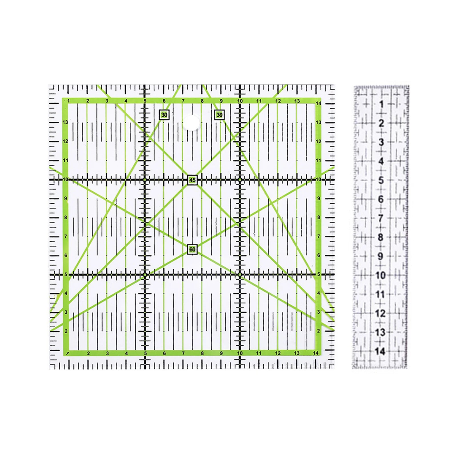 1/2pcs 15cm Quilting Patchwork Ruler Fabric Cloth Cutting Ruler Acrylic Sewing Rulers DIY Knitting Crafts Tailor Sewing Tools